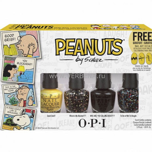 OPI, Набор MINI Peanuts, OPI, Набор MINI Peanuts,
