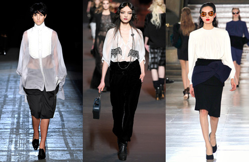Идеальную блузку можно найти в коллекциях Alexander Wang, Christian Dior и Miu Miu Идеальную блузку можно найти в коллекциях Alexander Wang, Christian Dior и Miu Miu