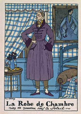 Домашний халат. Иллюстрация из журнала Monsieur, март 1921 года.