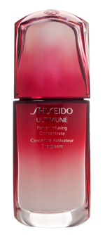 Концентрат Ultimune, Shiseido. Он подходит для всех возрастов и типов кожи. Используется утром и вечером в сочетании с любым кремом в качестве пре-ухода.