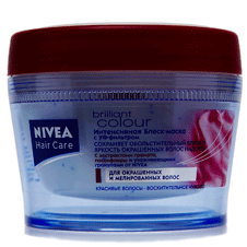 Блеск-маска «Интенсивный уход» для окрашенных волос, Nivea Hair Care. Возвращает силу и здоровый блеск окрашенным волосам, защищая их от неблагоприятного воздействия окружающей среды Блеск-маска «Интенсивный уход» для окрашенных волос, Nivea Hair Care. Возвращает силу и здоровый блеск окрашенным волосам, защищая их от неблагоприятного воздействия окружающей среды