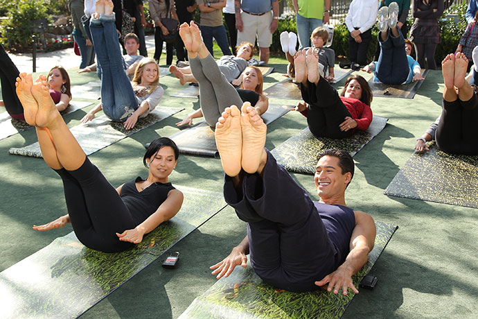 Хилария Болдуин и Марио Лопес Хилария Болдуин и Марио Лопес