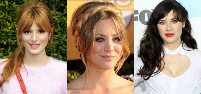 Хоть куда: 12 вариантов причесок с длинной челкой