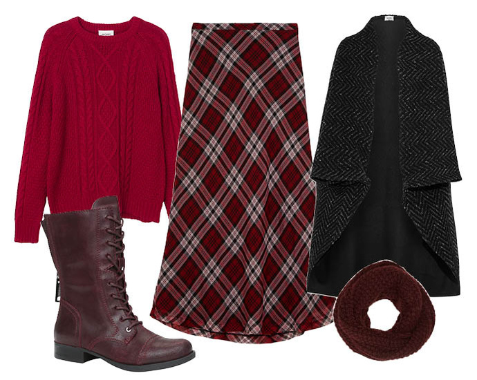 Выбор ELLE: пончо Valentino, свитер Monki, ботинки и шарф-снуд Aldo Выбор ELLE: пончо Valentino, свитер Monki, ботинки и шарф-снуд Aldo