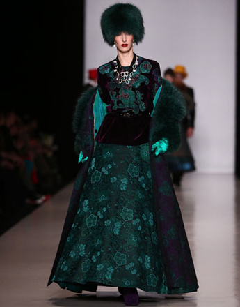 Показ коллекции SLAVA ZAITSEV осень-зима 2013/14 на Mercedes-Benz Fashion Week Russia