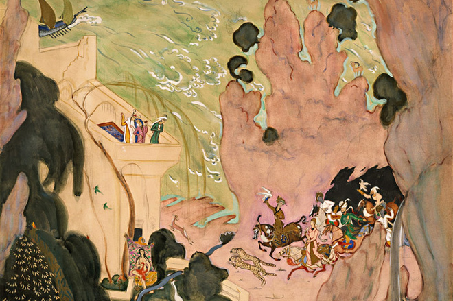 Валентин Серов. Эскиз занавеса для балета «Шехерезада». 1910-1911. Валентин Серов. Эскиз занавеса для балета «Шехерезада». 1910-1911.