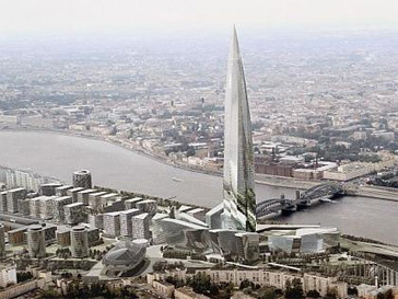 Башню бизнес-центра в Петербурге успели окрестить «кукурузой» Охта-центр, Санкт-Петербург, строительство, Газмпром