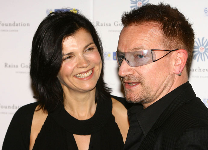 Боно и Элисон Хьюсон