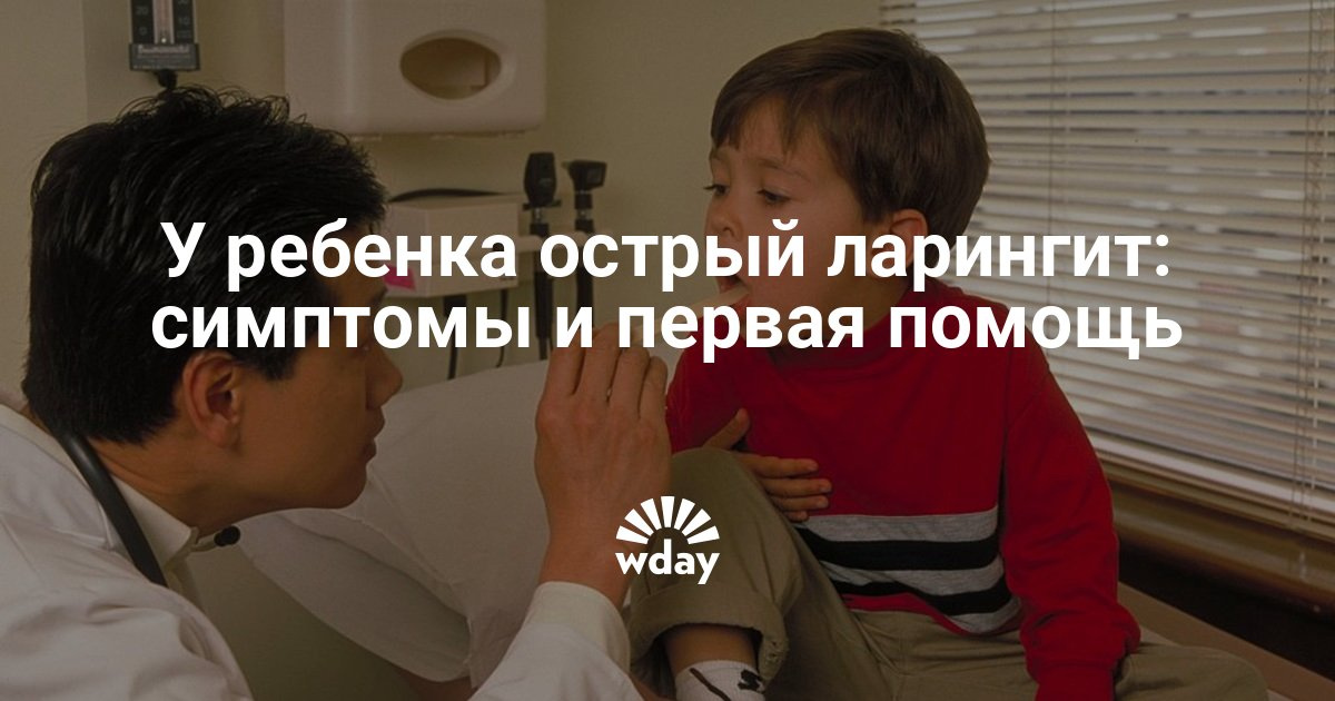 Первая помощь при ларингите у ребенка в домашних условиях Первая помощь при ларингите у ребенка в домашних условиях