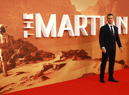 Мэтт Дэймон в фильме «Марсианин» Премьера фильма «Марсианин»