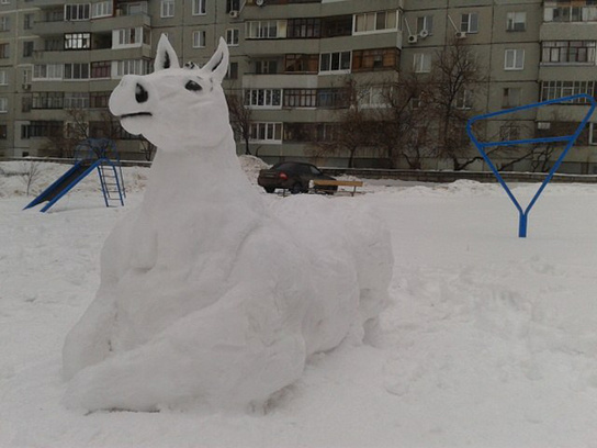 необычные снеговики