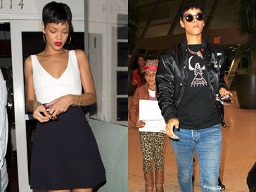 Рианна (Rihanna) в двух противоположных образах Рианна (Rihanna) в двух противоположных образах