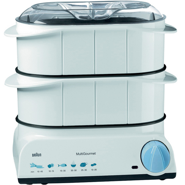 Модель MultiGourmet FS 20 (Braun), 2 100 руб., укомплектована двумя вместительными овальными корзинами (3,4 л), чашей для окрашивающих продуктов, чашей для риса. Модель MultiGourmet FS 20 (Braun), 2 100 руб., укомплектована двумя вместительными овальными корзинами (3,4 л), чашей для окрашивающих продуктов, чашей для риса.