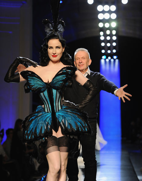 Дита Фон Тиз на показе Jean Paul Gaultier Дита Фон Тиз на показе Jean Paul Gaultier
