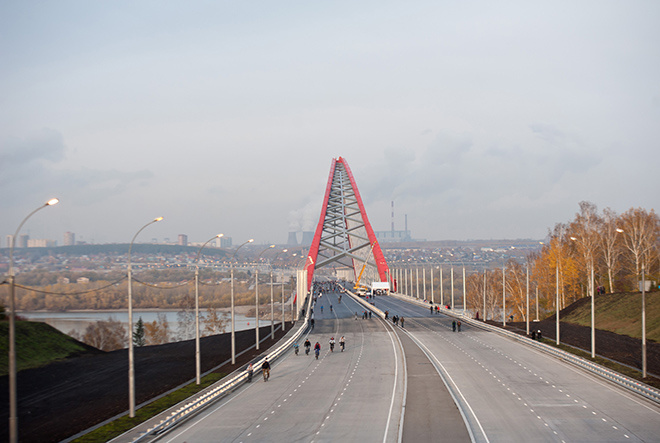 Открытие Бугринского моста Бугринский мост, Новосибирск
