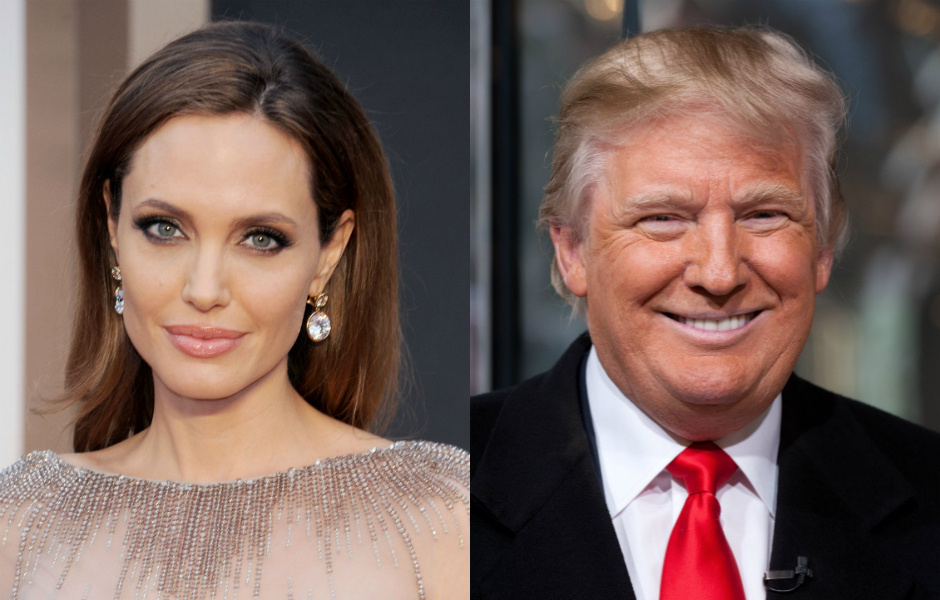 Анджелина Джоли, Дональд Трамп Анджелина Джоли, Дональд Трамп