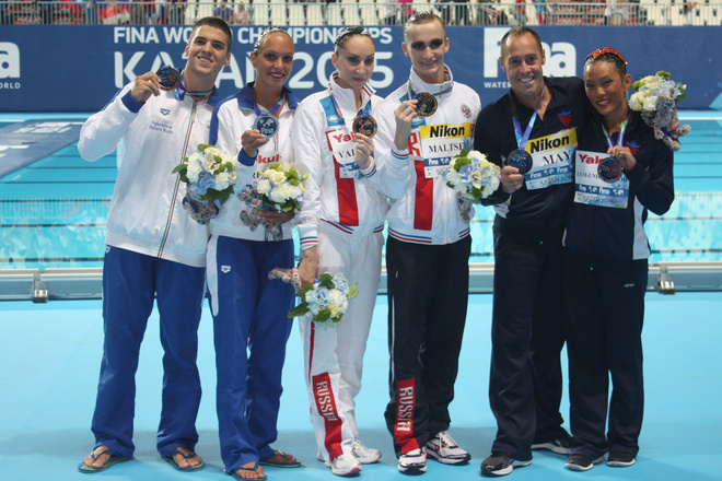 Александр Мальцев первый российский чемпион мира в синхронном плавании