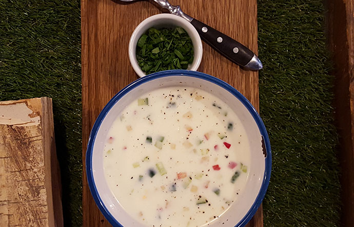 Окрошка на кефире