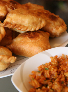 Самосы с фруктами Самосы с фруктами
