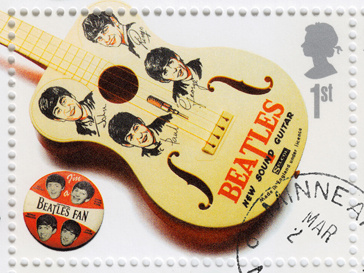 Почтовая марка с изображением The Beatles Почтовая марка с изображением The Beatles