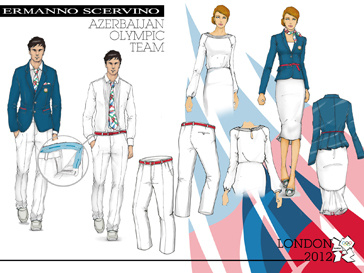 Эскизы формы сборной Азербайджана для Олимпийских игр 2012 года от Ermanno Scervino Эскизы формы сборной Азербайджана для Олимпийских игр 2012 года от Ermanno Scervino