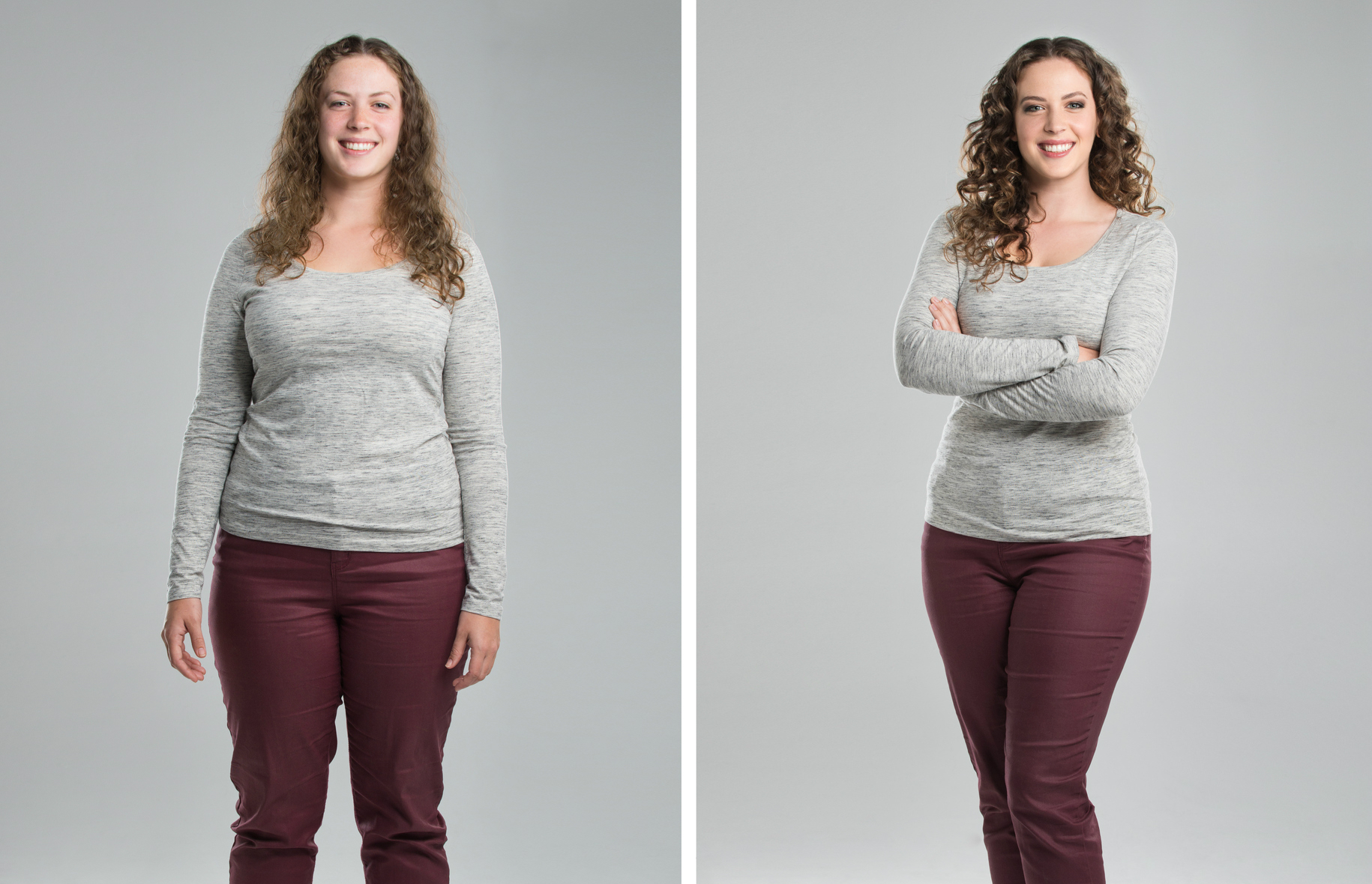 Фотосессия профессиональная до и после похудения
