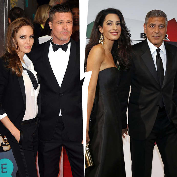 Анджелина Джоли, Брэд Питт, Амаль и Джордж Клуни Анджелина Джоли, Брэд Питт, Амаль и Джордж Клуни