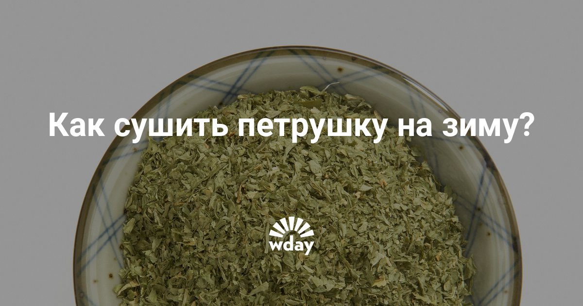 Как высушить петрушку на зиму в домашних условиях Как высушить петрушку на зиму в домашних