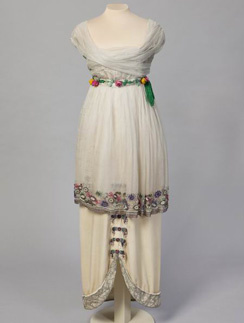 Вечернее платье Paul Poiret, декабрь 1913 года. Вечернее платье Paul Poiret, декабрь 1913 года