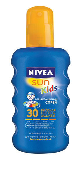 Цветной солнцезащитный спрей от NIVEA SUN KIDS Цветной солнцезащитный спрей от NIVEA SUN KIDS