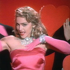 Мадонна в клипе Material Girl Мадонна в клипе Material Girl