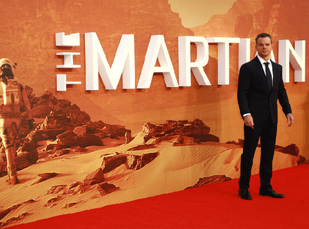 Мэтт Дэймон в фильме «Марсианин» Премьера фильма «Марсианин»