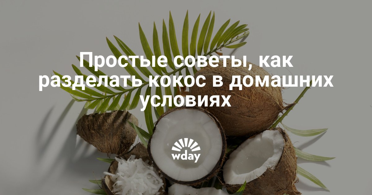 Как правильно разделать кокос в домашних условиях - Woman s Day 32 Как правильно разделать кокос в домашних условиях - Woman s Day 60