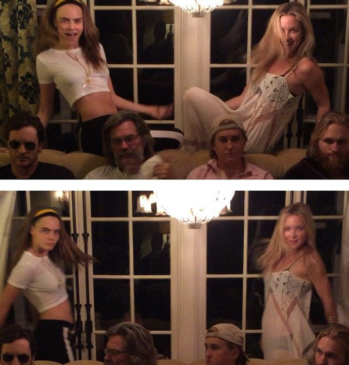 Кара Делевинь и Кейт Хадсон