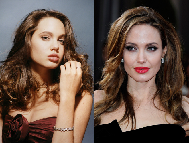Анджелина Джоли до и после пластики фото