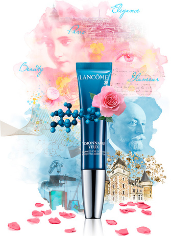 Универсальный уход-корректор для кожи вокруг глаз Visionnaire Yeux, Lancôme