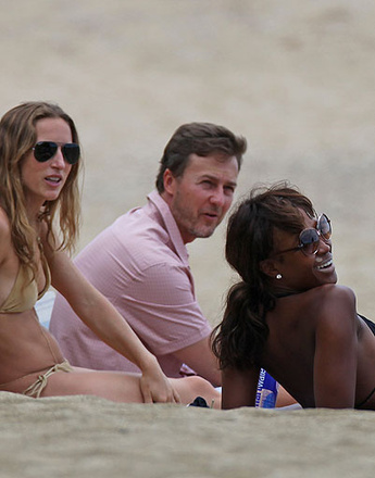 Наоми Кэмпбелл (Naomi Campbell) и Эдвард Нортон (Edward Norton)
