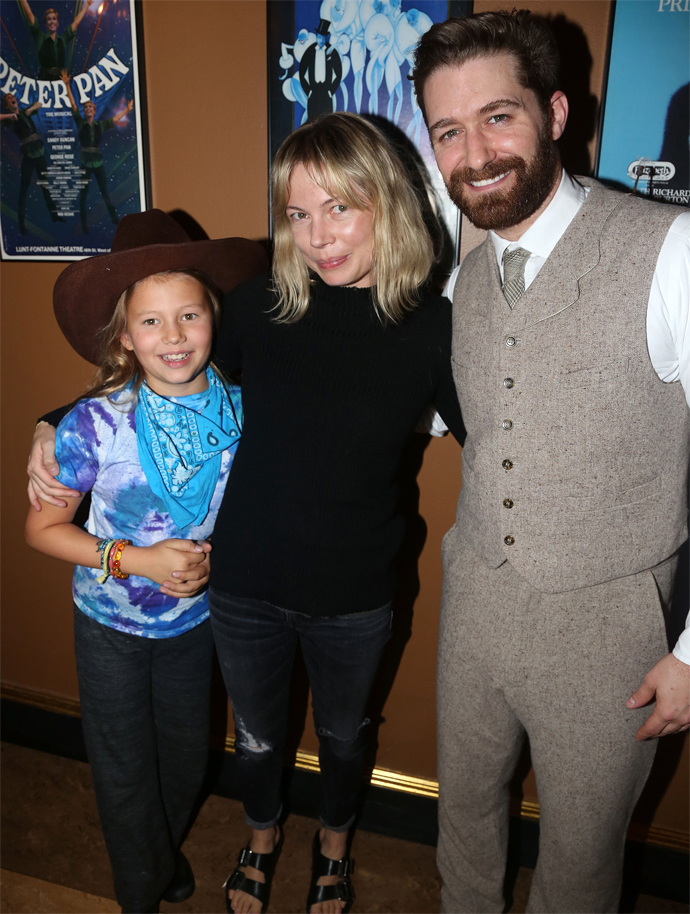 Матильда Роуз Леджер, Мишель Уильямс и Мэттью Моррисон