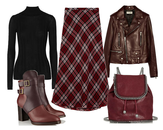 Выбор ELLE: водолазка Jason Wu, байкерский жакет Saint Laurent, кожаный рюкзак Stella McCartney, сапоги Tod`s Выбор ELLE: водолазка Jason Wu, байкерский жакет Saint Laurent, кожаный рюкзак Stella McCartney, сапоги Tod`s