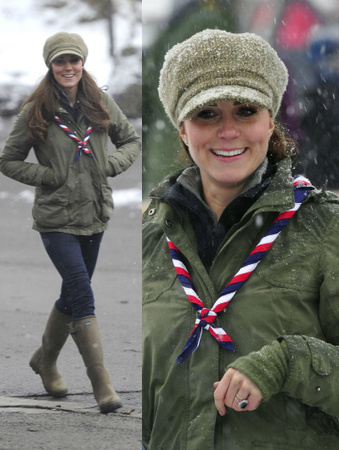 Кейт Миддлтон в парке Barbour