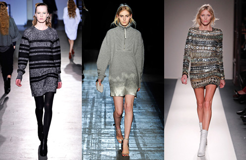 Платья-свитер появилось в коллекциях Phillip Lim, Alexander Wang и Balmain Платья-свитер появилось в коллекциях Phillip Lim, Alexander Wang и Balmain