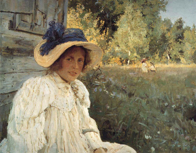 Валентин Серов «Летом», 1895 г. Валентин Серов «Летом», ГРМ