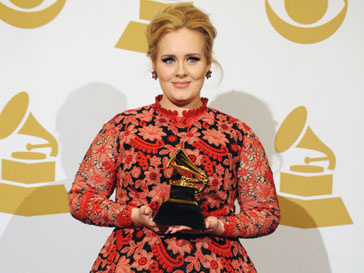 Адель (Adele) на церемонии вручения премии "Грэмми"-2013 Адель (Adele) на церемонии вручения премии "Грэмми"-2013