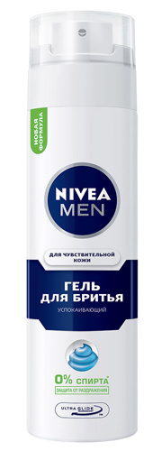 NIVEA MEN, Успокаивающий гель для бритья NIVEA MEN, Успокаивающий гель для бритья