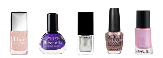 1. Лак для ногтей Dior Vernis; 2. Лак для ногтей Noctuelle, Vivienne Sabo; 3. Лак для ногтей Vernis Please, Givenchy; 4. Лак для ногтей из коллекции «Бурлеск», OPI; 5. Лак для ногтей Le Couturier, Subastus. 1. Лак для ногтей Dior Vernis; 2. Лак для ногтей Noctuelle, Vivienne Sabo; 3. Лак для ногтей Vernis Please, Givenchy; 4. Лак для ногтей из коллекции «Бурлеск», OPI; 5. Лак для ногтей Le Couturier, Subastus.