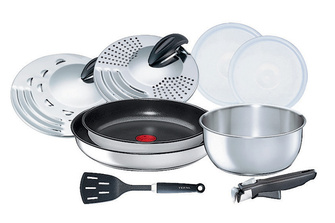 НАБОР ПОСУДЫ СО СЪЕМНОЙ РУЧКОЙ INGENIO ОТ TEFAL, ОТ 90 У. Е.