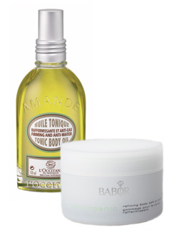 Биоорганическое сухое масло, L'Occitane; Пилинг для тела Babor Органика.
