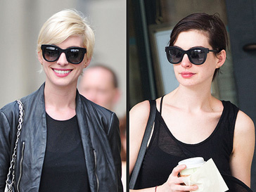 Энн Хэтэуэй (Anne Hathaway) снова стала брюнеткой Энн Хэтэуэй (Anne Hathaway) снова стала брюнеткой