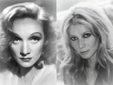 Марлен Дитрих (Marlene Dietrich) - слева, Гвинет Пэлтроу (Gwyneth Paltrow) - справа Марлен Дитрих (Marlene Dietrich) - слева, Гвинет Пэлтроу (Gwyneth Paltrow) - справа
