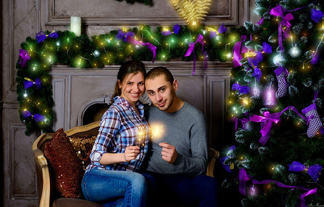 Идеи новогодних фотосессий Новогодняя фотосессия в студии Ростов-на-Рону